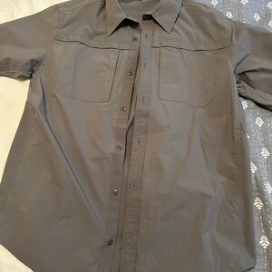 Stoic Gray Button-Up Shirt